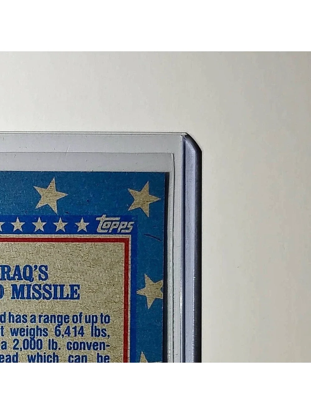 Iraq’s SCUD Missile 1991 Topps Desert Storm #101 Card